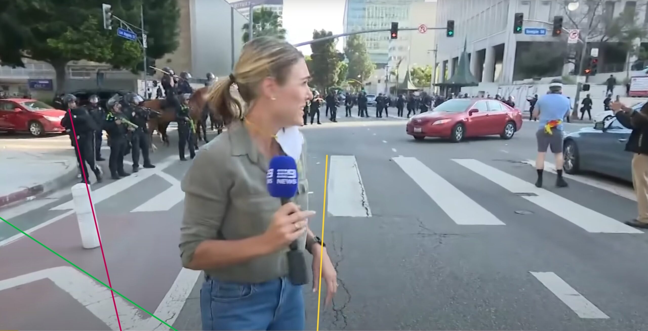 Media safety questioned after Australian journalist wounded in LA protest